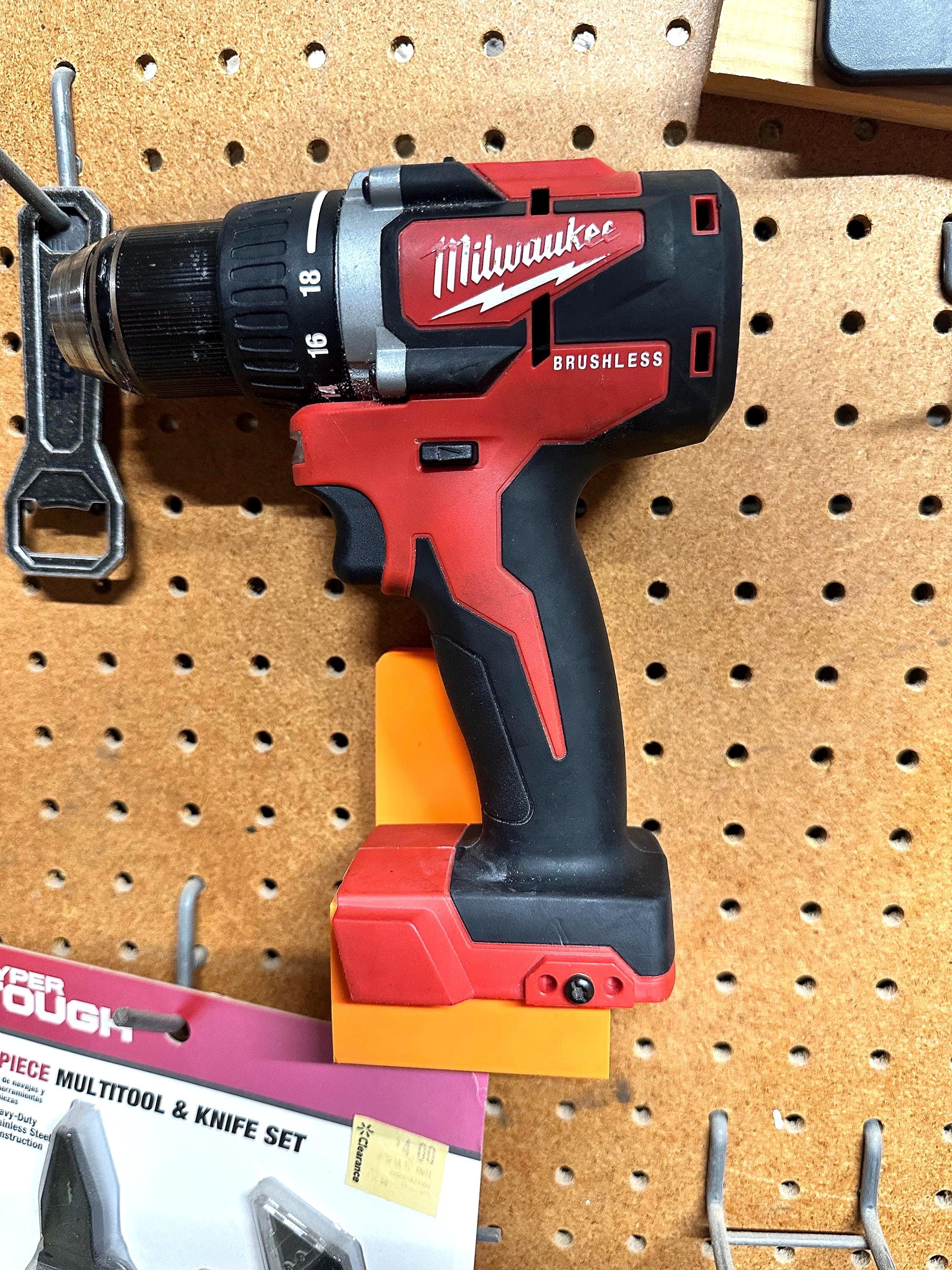 Milwaukee M18 ToolHolder for Pegboard
