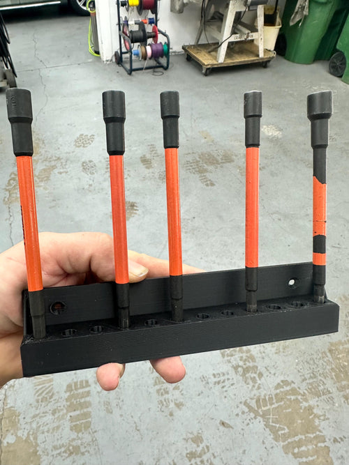 1/4” Hex Bit Holder Wall Mount