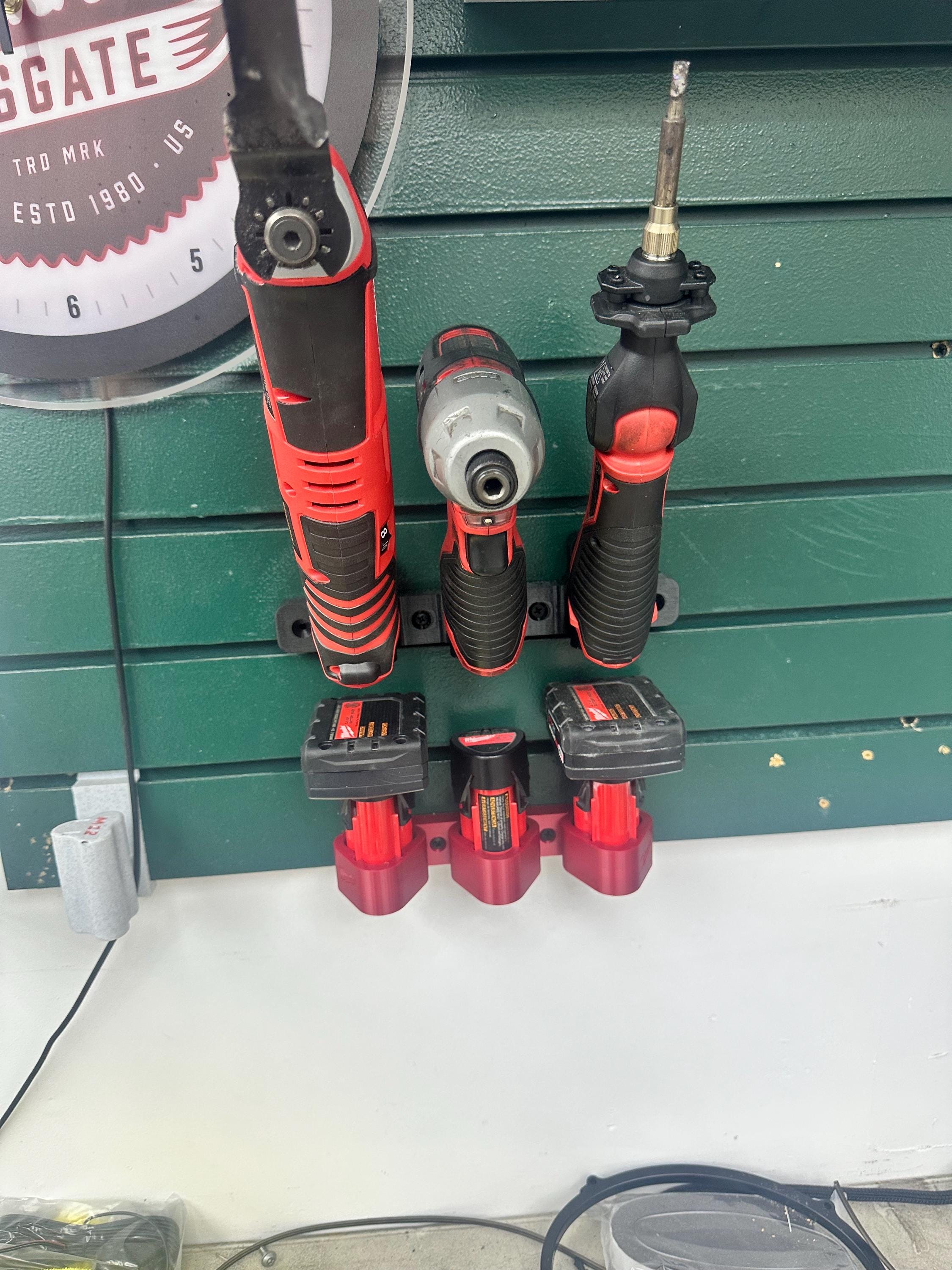 Milwaukee M12 Wall Mounted Battery Holder