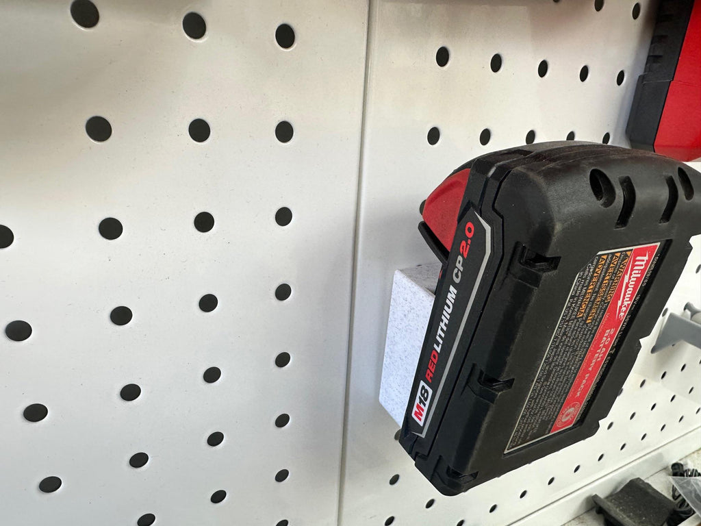 Milwaukee M18 Battery Holder for Pegboard