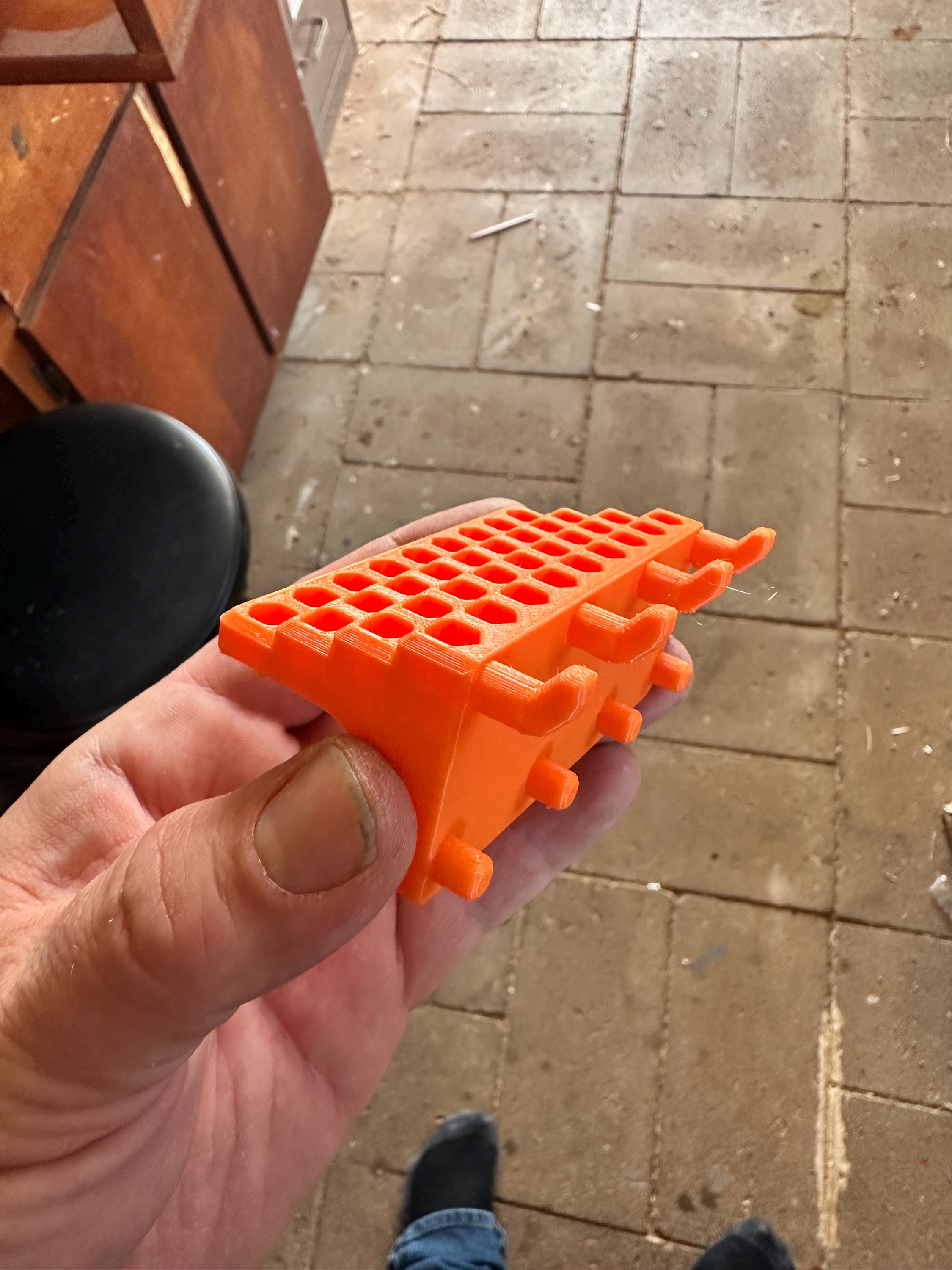 3d Printed Hex Bit Holder for Pegboard