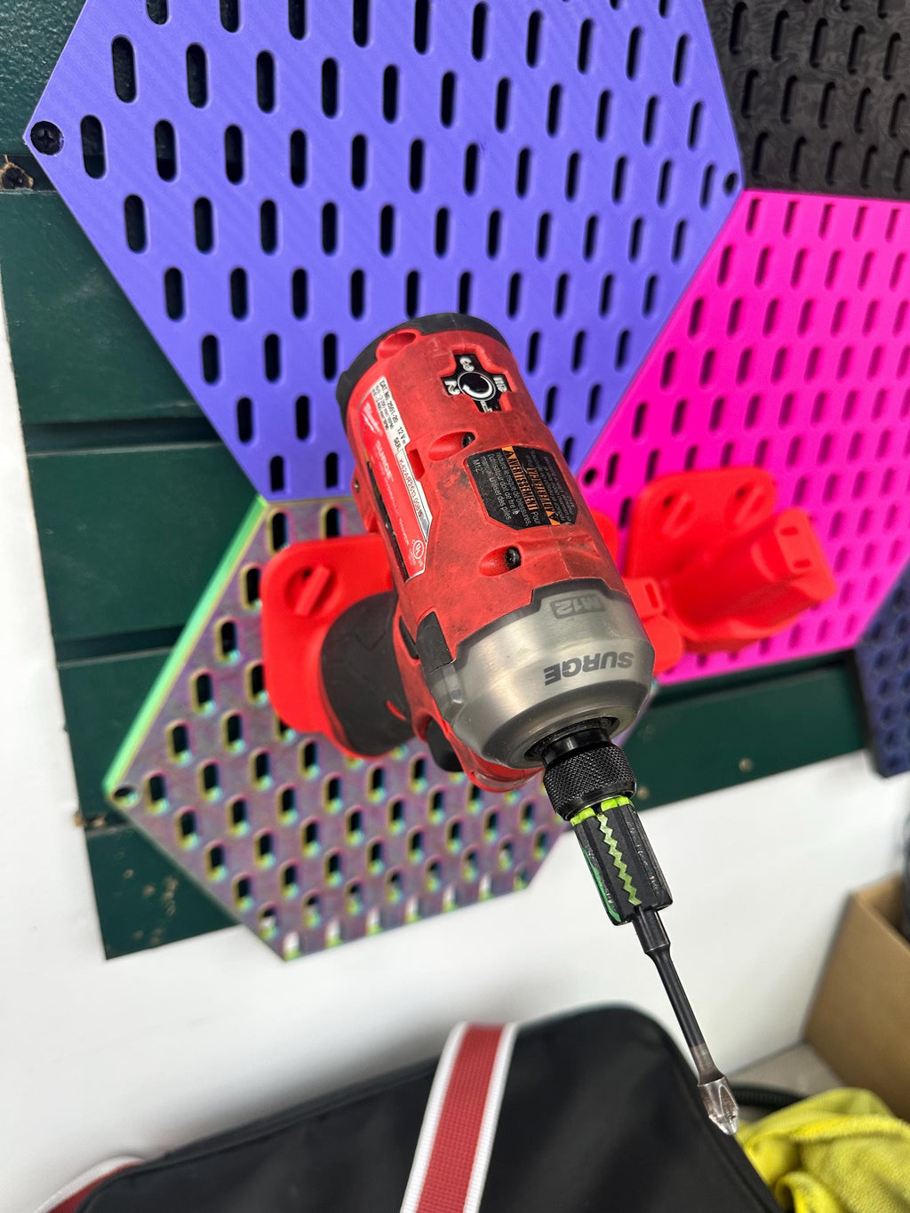 Milwaukee M12 tool holder for IKEA Skadis