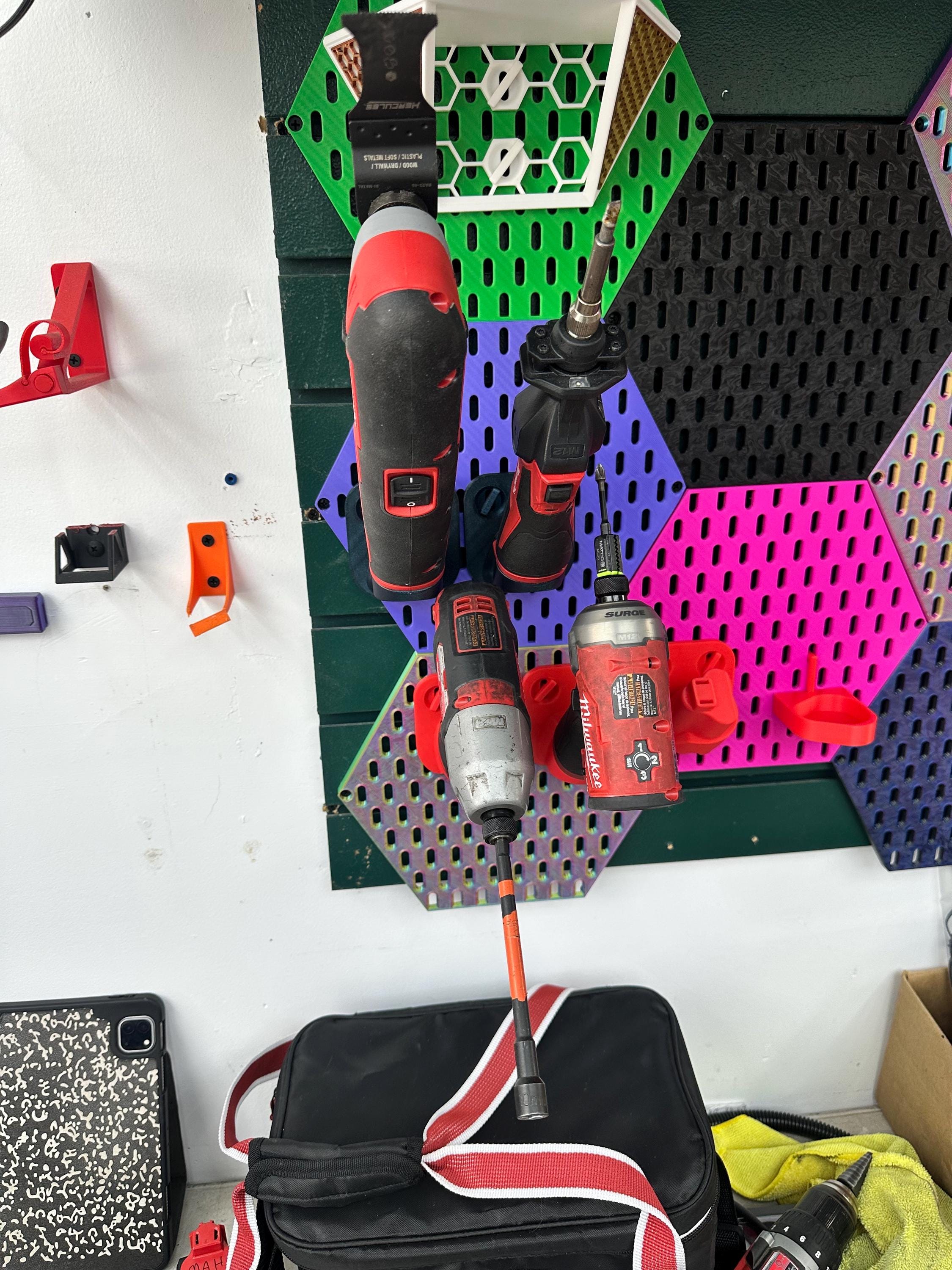 Milwaukee M12 tool holder for IKEA Skadis