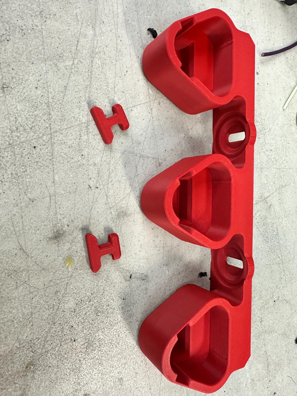 Milwaukee M12 battery holder (3 batteries) for IKEA Skadis