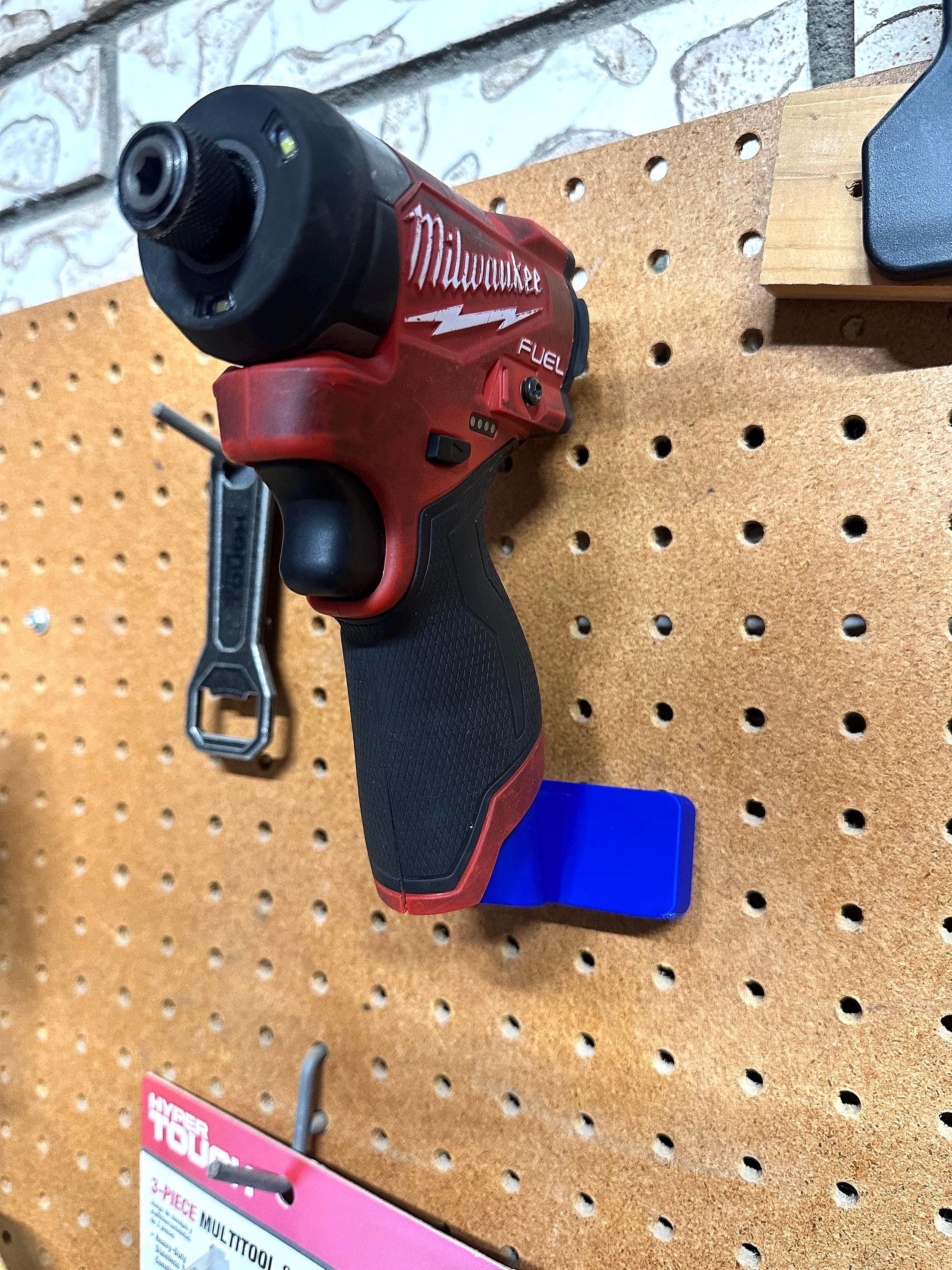 Milwaukee M12 Angled Tool Holder for Pegboard